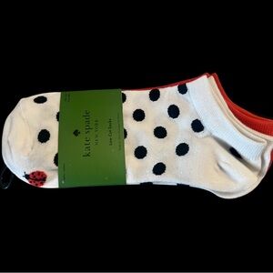 kate spade White Polka Dot 3 Pack Low Cut Socks